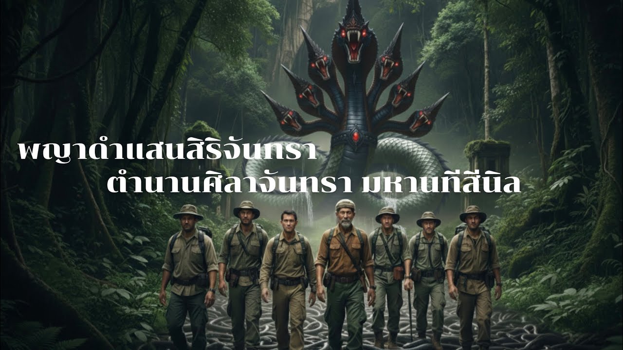 ตำนานศิลาจันทรา มหานทีสินิล พญาดำแสนสิริจันทรานาคราช#พญานาค #horror #เรื่องเล่า 