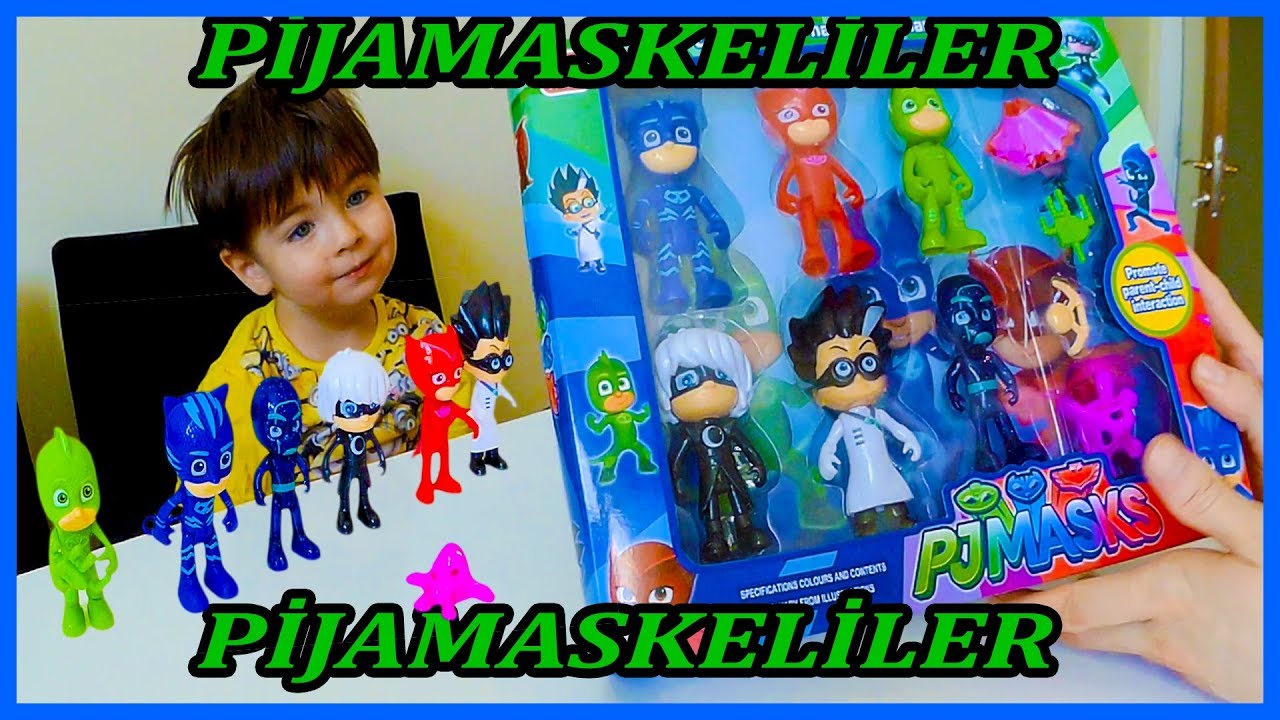 Pijamaskeliler Oyuncak Seti ,Kedi Çocuk , Baykuş kız , Kertenkele PJ