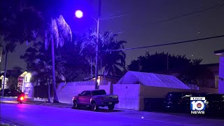 Purple street lights randomly popping up in South Florida, residents want to know why