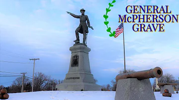 General James B. McPherson Grave - Union General Killed at Atlanta - Clyde, Ohio