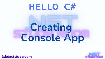 Programming in C#  | HelloCSharp_001 | Creating Console App in VS2022 Community