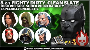 MCOC: Act 8.2.1: Fighting Dirty, Clean Slate, High Voltage, Shock Vulnerability - Black Panther
