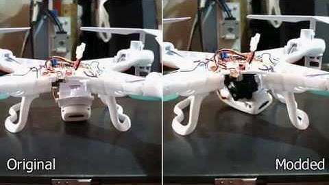 Camera MOD DIY Stabilizer Steadicam from a mouse wheel homemade for Syma X5C Quadcopter