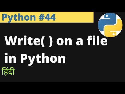 Python #44 | Write( ) on a file in Python | Append Write | Hindi | Jayesh Umre