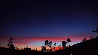 Time Lapse Langit Senja  Awan Bergerak
