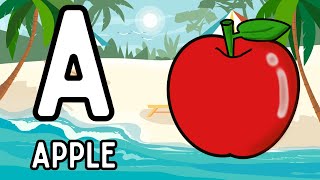 A for Apple 🍎 - B for Ball ⚽ |Learn Alphabet A to Z | Preschool Learning-English Varnamala for kids