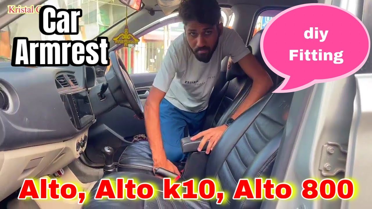 diy fitting Car Wooden Armrest in Alto k10 | Best Car Armrest | diy fitting Car Accessories