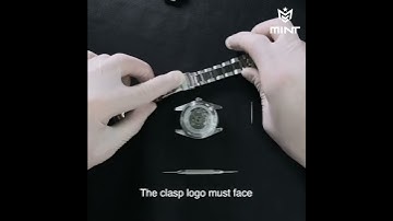 How to install a metal band on a watch