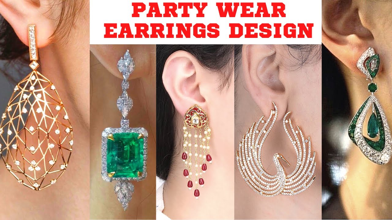 Latest And Trending Evening Party Earrings 2022 For ladies | Stylish long Stud Earrings Design