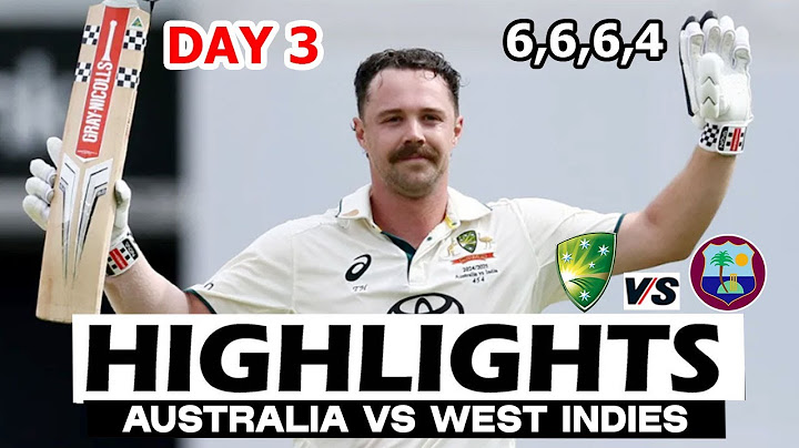 AUSTRALIA VS WEST INDIES | 1ST TEST MATCH DAY 3 HIGHLIGHTS | AUS VS WI HIGHLIGHTS