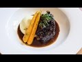 Braised irish beef cheek with anchovy pickled walnuts and mash by adam bennett
