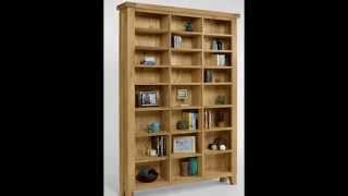 Solid Oak CD Storage Rack (Honey Oak) Elegance Oak Large CD/DVD Storage Unit | Solid Oak Bookcases & Interior Design Bedroom Ideas
