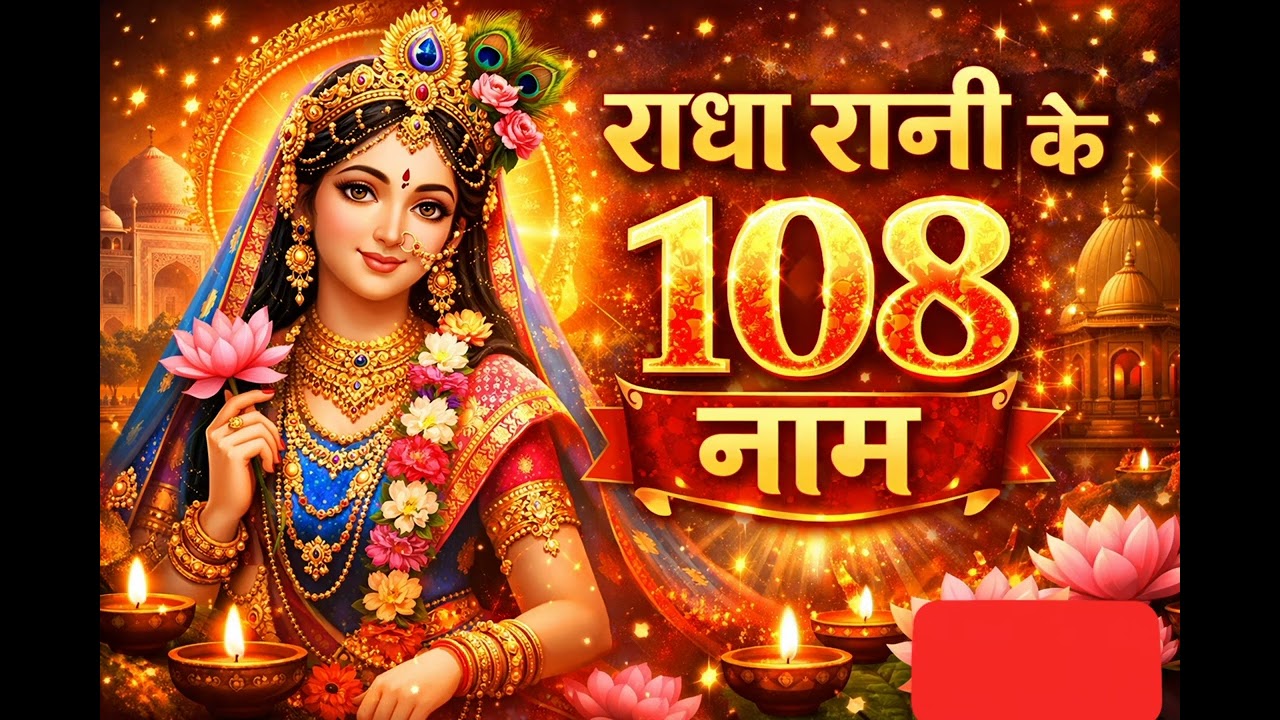 राधा रानी के 108 नाम 🌸 | Radha Rani 108 Names | राधे राधे भजन