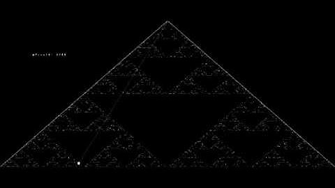 Playing the Chaos Game (Sierpinski Triangle)