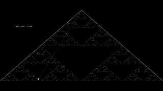 Playing the Chaos Game (Sierpinski Triangle)