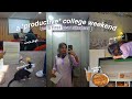 a *productive* college weekend in my life ☕️| as a first year student📚 | VLOG
