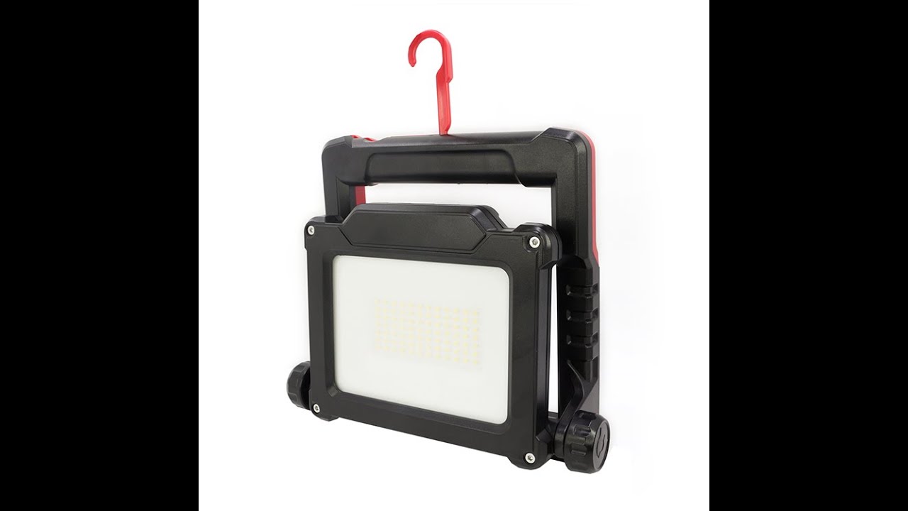 Hybrid AC/DC Work Light compatible with #18V #20V batteries. - YouTube