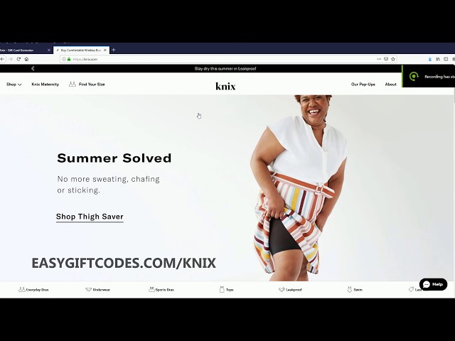 Discount code  KNIX Bra & Underwear 