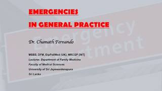 Emergencies in GP   Dr Chamath Fernando screenshot 4