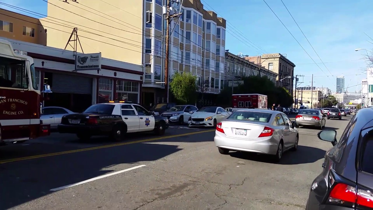 South Van Ness Ave/17th Sf accident 1/28/17 YouTube