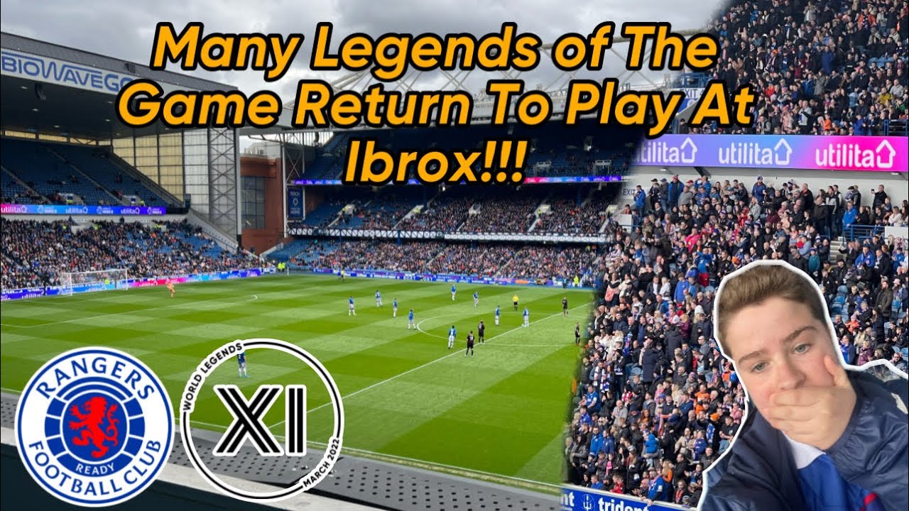 Many Legends Return To Play At Ibrox!!! - Rangers v World Legends MATCHDAY Vlog!!!