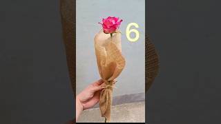6 different style of Jute wrapping. #flowers #diy #beautiful #flowermaking #wrapping