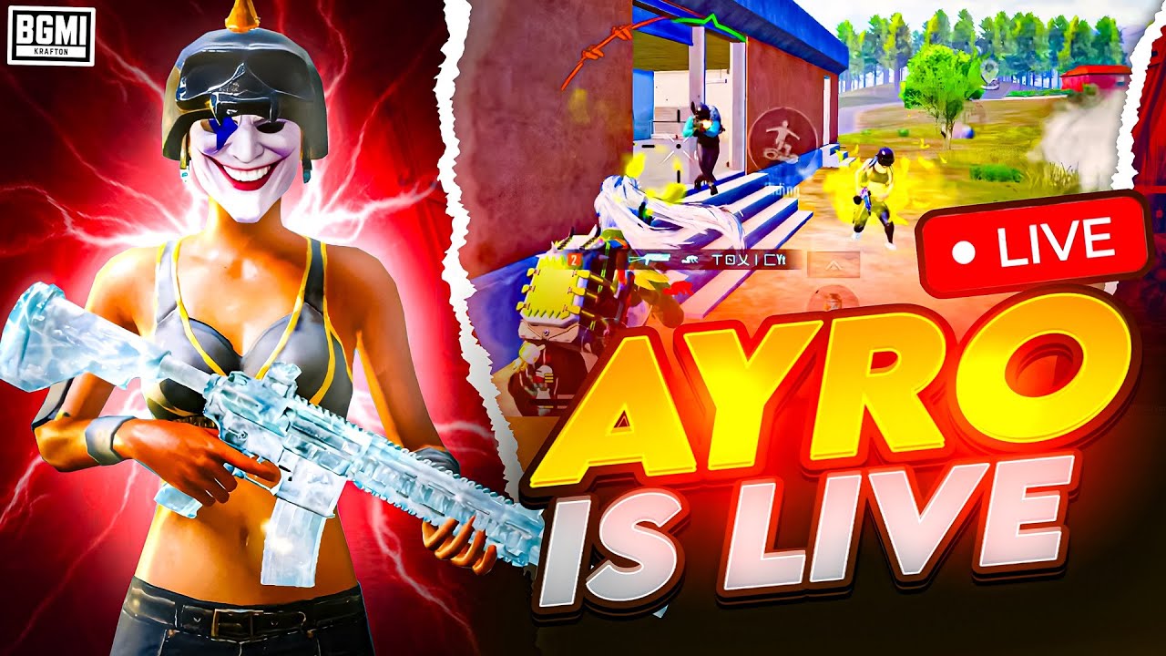 CONQUEROR RANKPUSH BEGINS || AYRO IS LIVE || BGMI LIVE🔴  