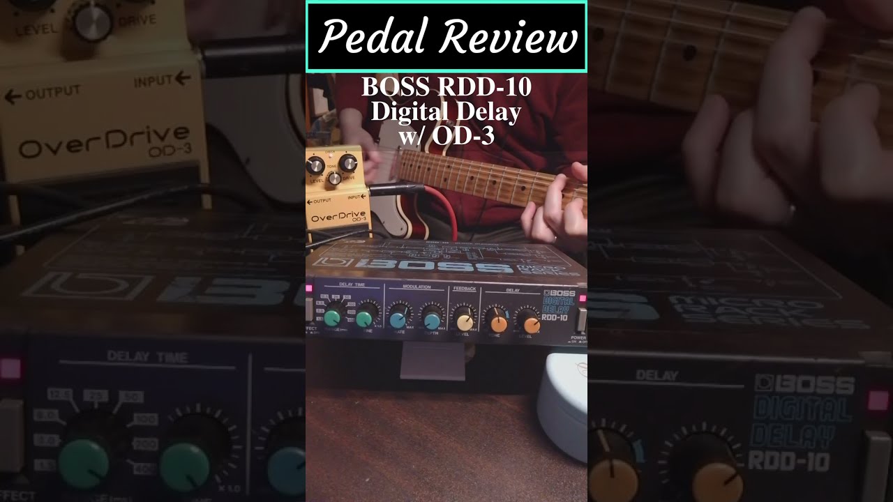 BOSS RDD-10 Digital Delay & OD-3 w/ Telecaster #bosspedals #fender