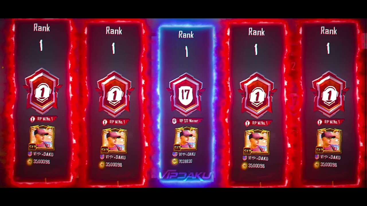 RP S17 , S M1 WINNER🤩 | RANKING NO 1😱 | VIP DAKU💸