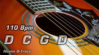 D Mixolydian (110 Bpm) Acoustic Guitar Backing Track in D with Cajon