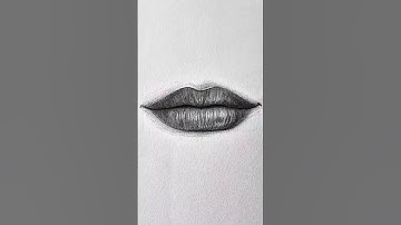 👄 How to Draw Realistic Lips – Quick Tutorial #shorts
