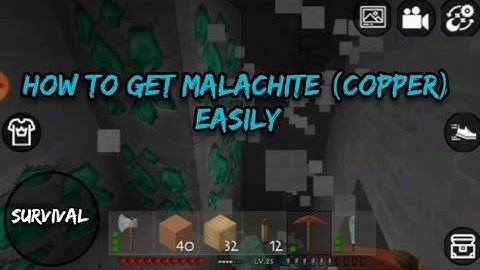 Survival how to find copper ( malachite)  easily mini block craft