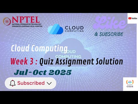 Cloud Computing NPTEL Swayam Week 3 Assignment Solution Jul-Oct 2025 | Accurate & Updated Answers
