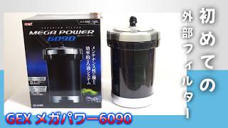 初めての外部フィルターにGEX メガパワー6090を選びました - YouTube