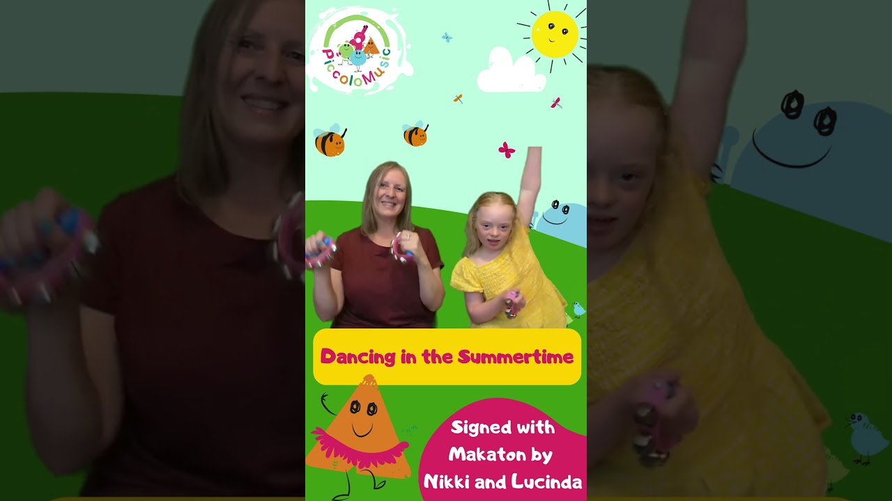 Dancing in the Summertime | Makaton Action Song for Kids | Piccolo Music #nurseryrhymes
