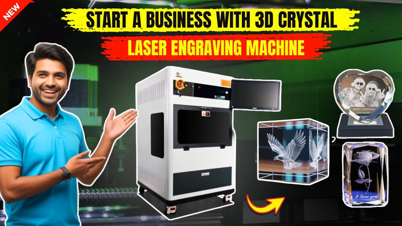 Start a PROFITABLE Business with a 3D Crystal Laser Engraving Machine ...