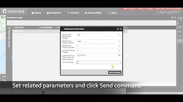 How to View Maintenance Report | Meitrack GPS Tracking Software MS03