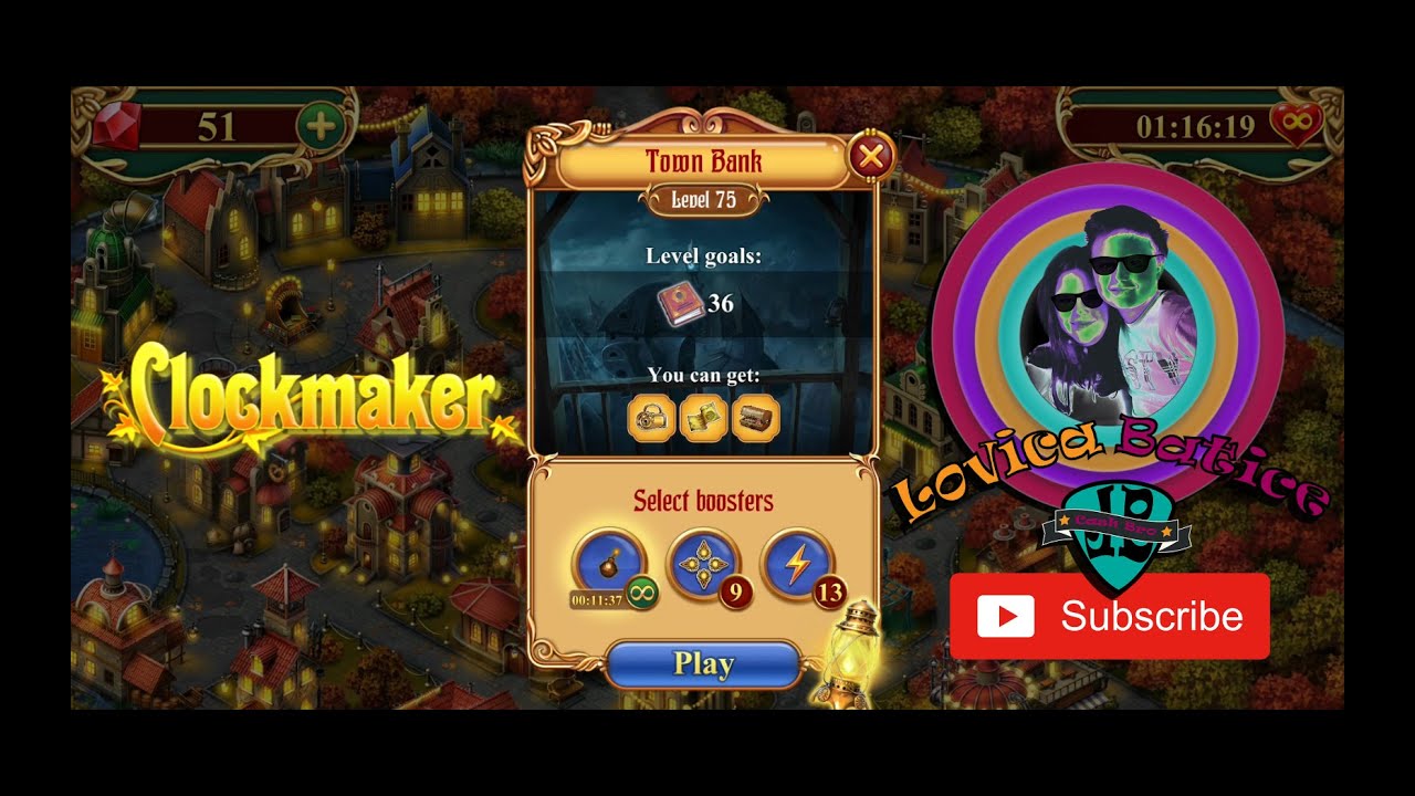 Clockmaker Match 3 Mystery Game Town Bank Level 71 75
