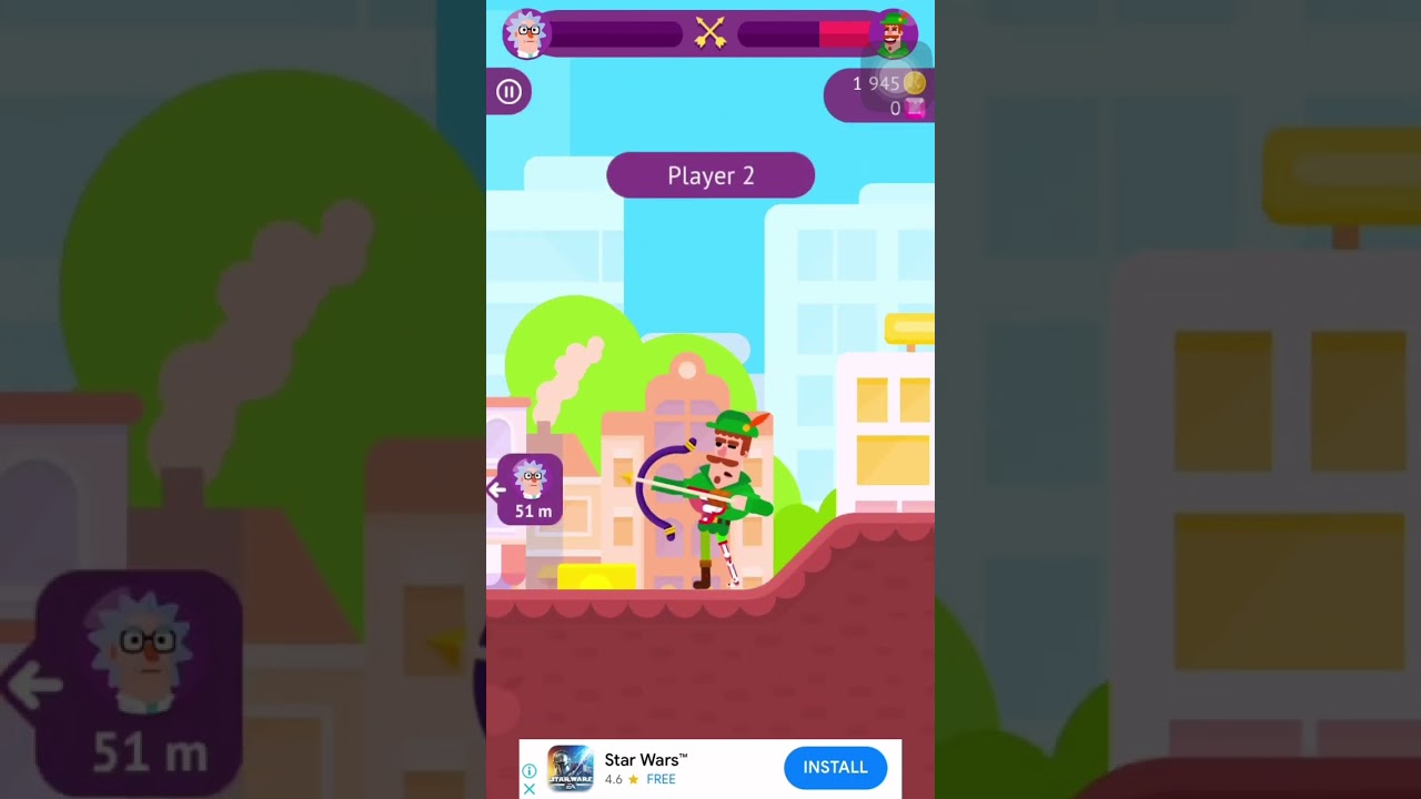 Dr.Sick vs Robin 😈 | Bowmaster