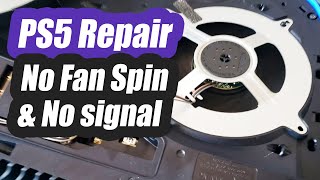 PS5 Motherboard Repair. No Signal and No Fan Spin - HDMI Connector replacement