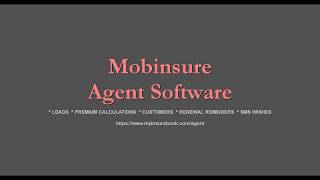 How to use Mobinsure Agent Software | ALL-IN-ONE for Agents | Motor, Life, Health, Engg, Fire, PA screenshot 1