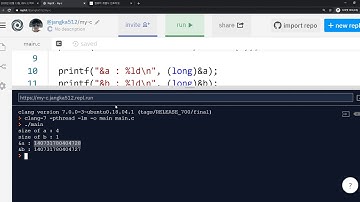 2020 02 28, C언어, 문제, 변수의 주소를 올바른 포인터 변수에 저장하지 않은 예 구현, repl 전용