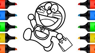 How to Draw Doraemon Learn Colors Drawing and Coloring Pages for Kids and Toddlers 4K screenshot 4
