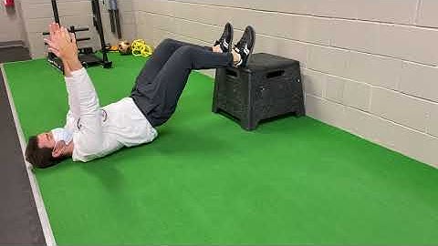 Legs Elevated Hamstring Bridge (Double Leg)