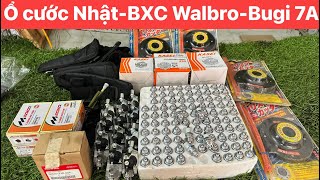 22/04 Bình Xăng Con Walbro Nhật Honda Gx25-Gx35 & Bình 2 Kim 260-430-143. Ổ cước Nhật-Bugi 7A Mới