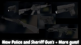 [ROBLOX] ER:LC New Gun Update For Police + More Guns