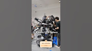 How to make a spherical kinetic LED screen #artist #kinetic