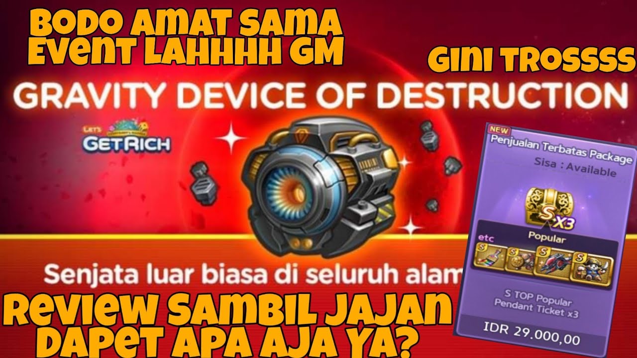 Update Pendant Event Gravity Device Of Destruction Line Lets 