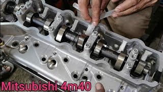 Mitsubishi 2800cc engine head tapped setting // 4m40 engine tapped clean