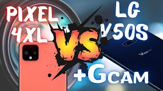 pixel 4xl vs lg v50 s фото и видео